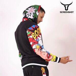 NWT Screenshot Brand Men’s Urban Hip Hop Hoodie​​​